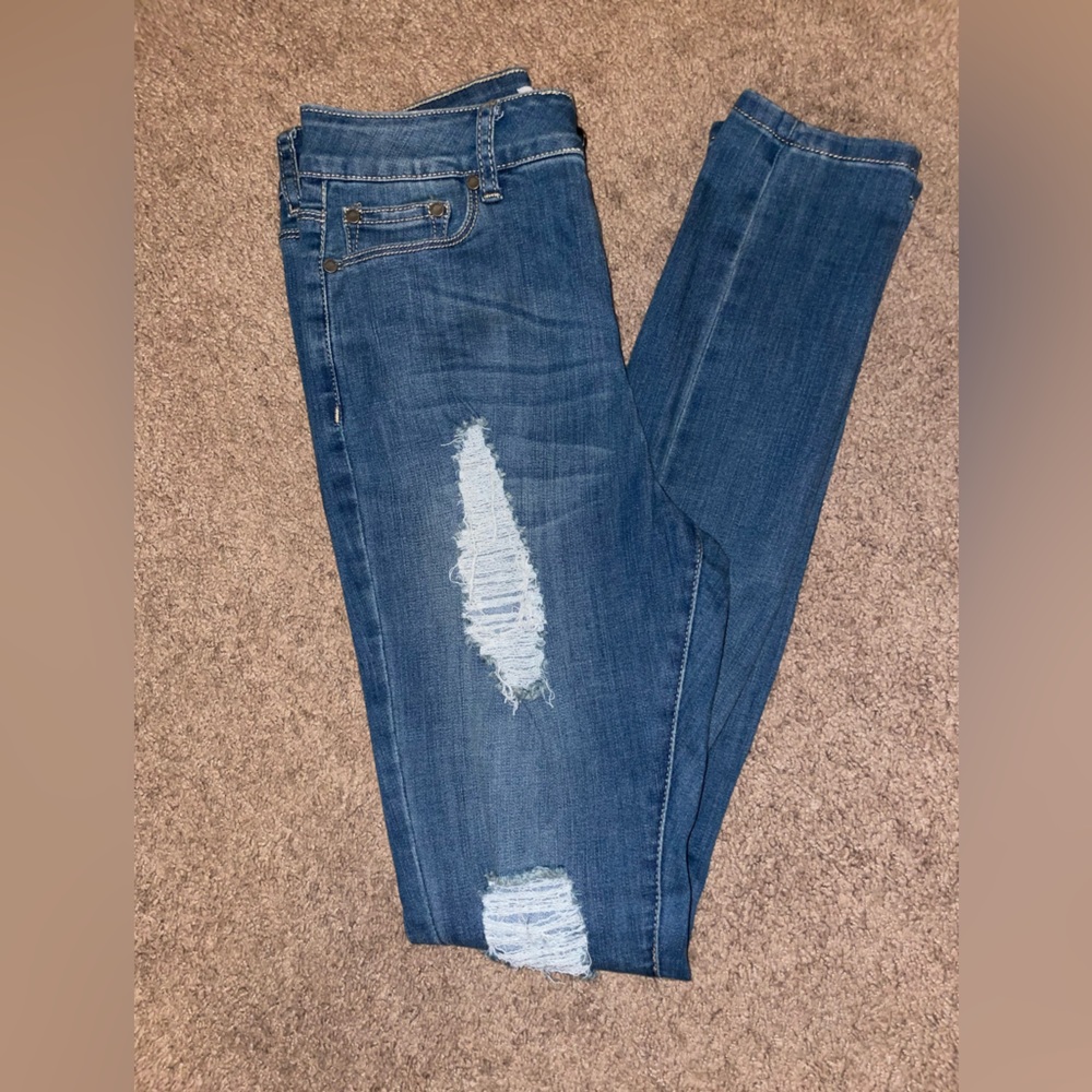 Fashion Nova Ripped High-waisted Jeans